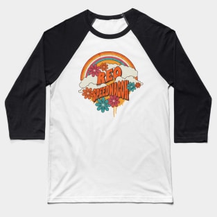 Retro Rainbow - Reo Speedwagon Baseball T-Shirt